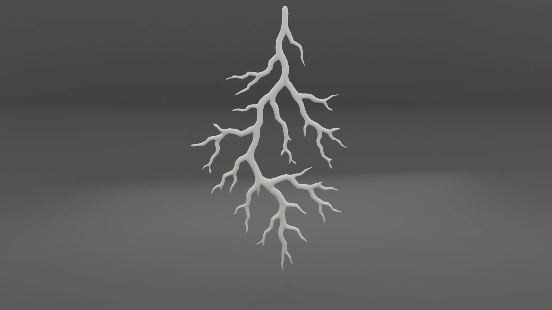 Thunderstorm crack Low-poly 3D model