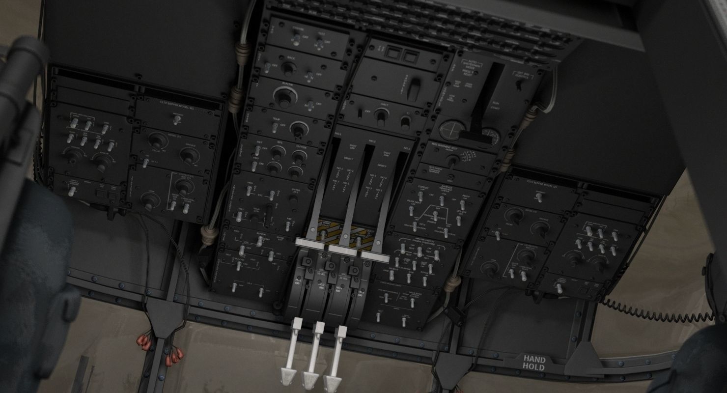 CH-53 Super Stallion Military Helicopter 3D model_32