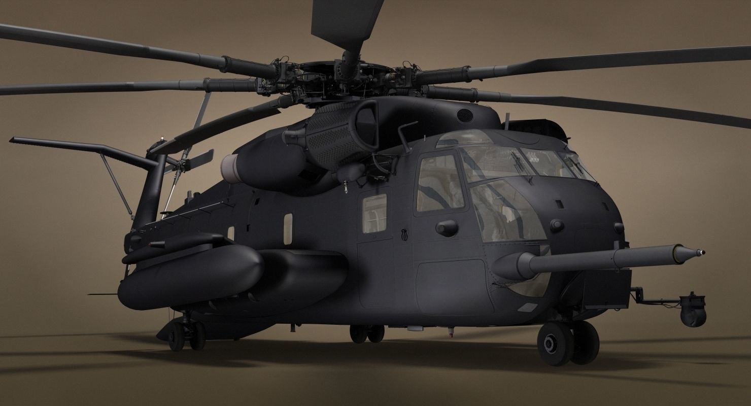 CH-53 Super Stallion Military Helicopter 3D model_44