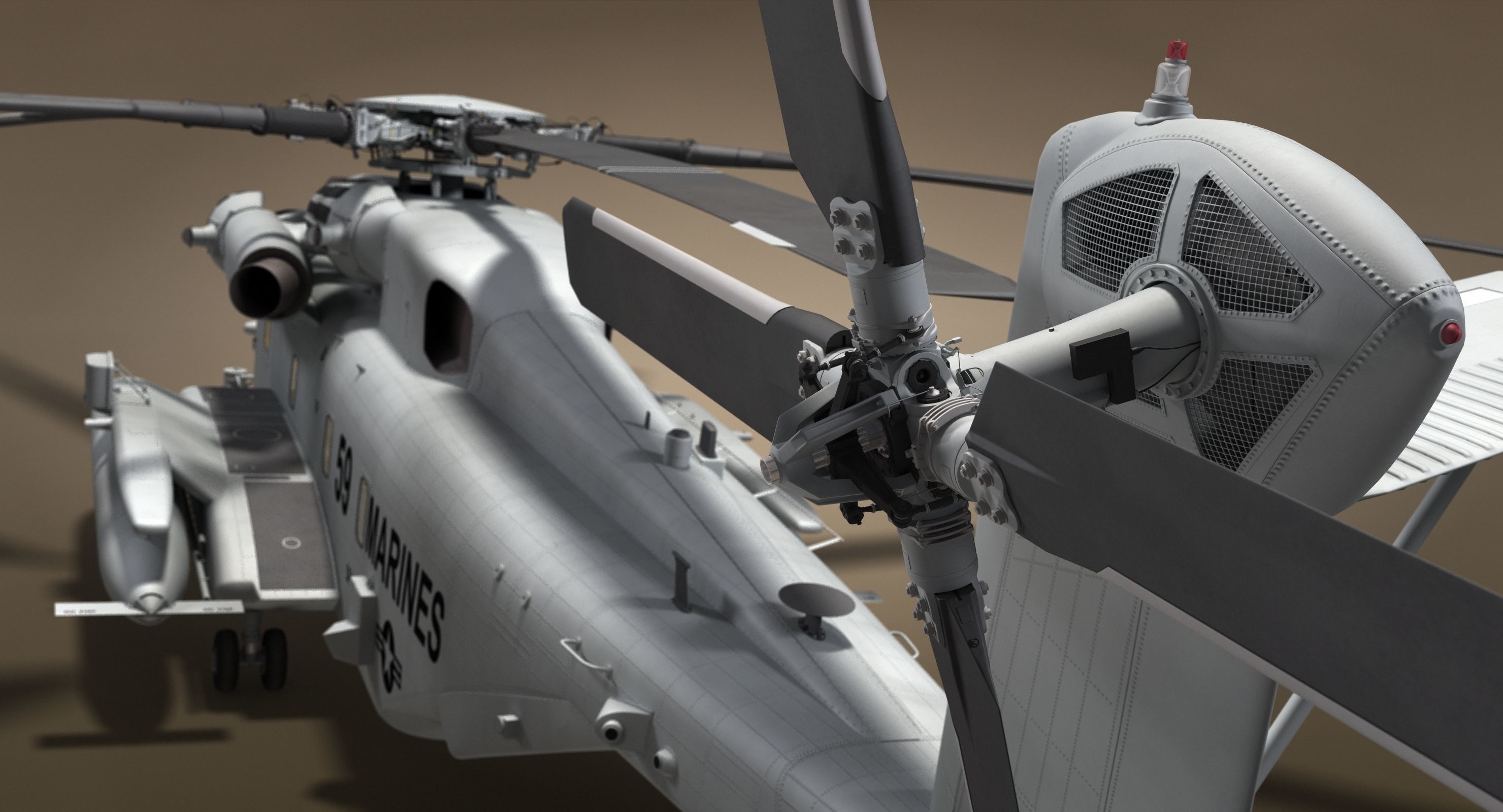 CH-53 Super Stallion Military Helicopter 3D model_1