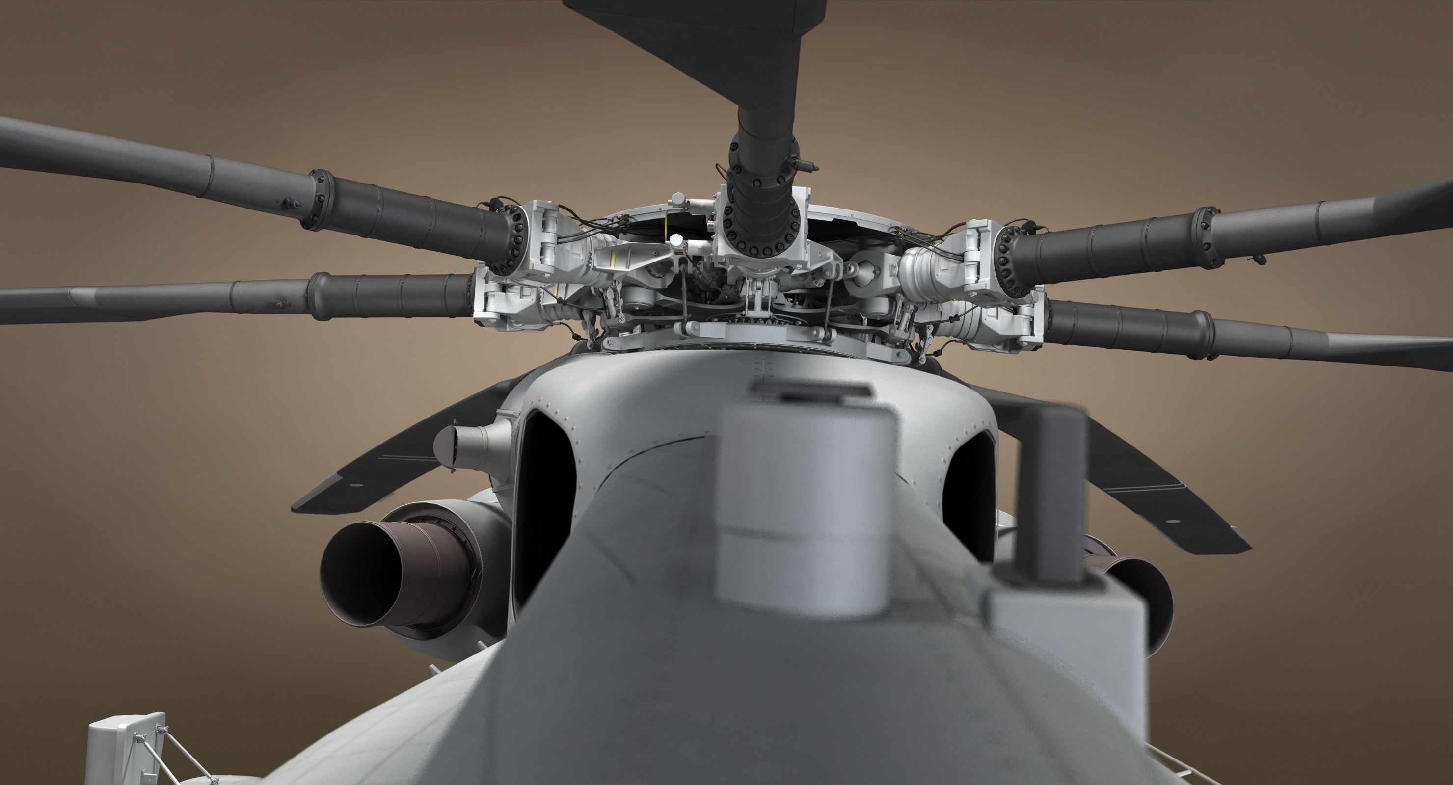 CH-53 Super Stallion Military Helicopter 3D model_10