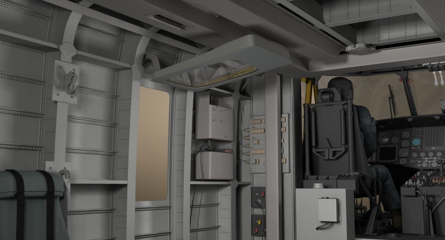 CH-53 Super Stallion Military Helicopter 3D model_18