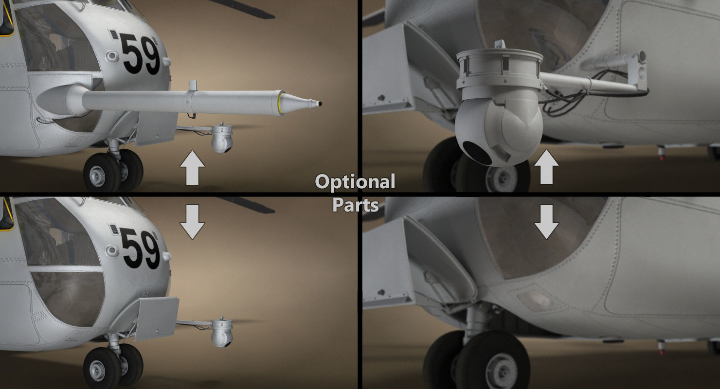 CH-53 Super Stallion Military Helicopter 3D model_45