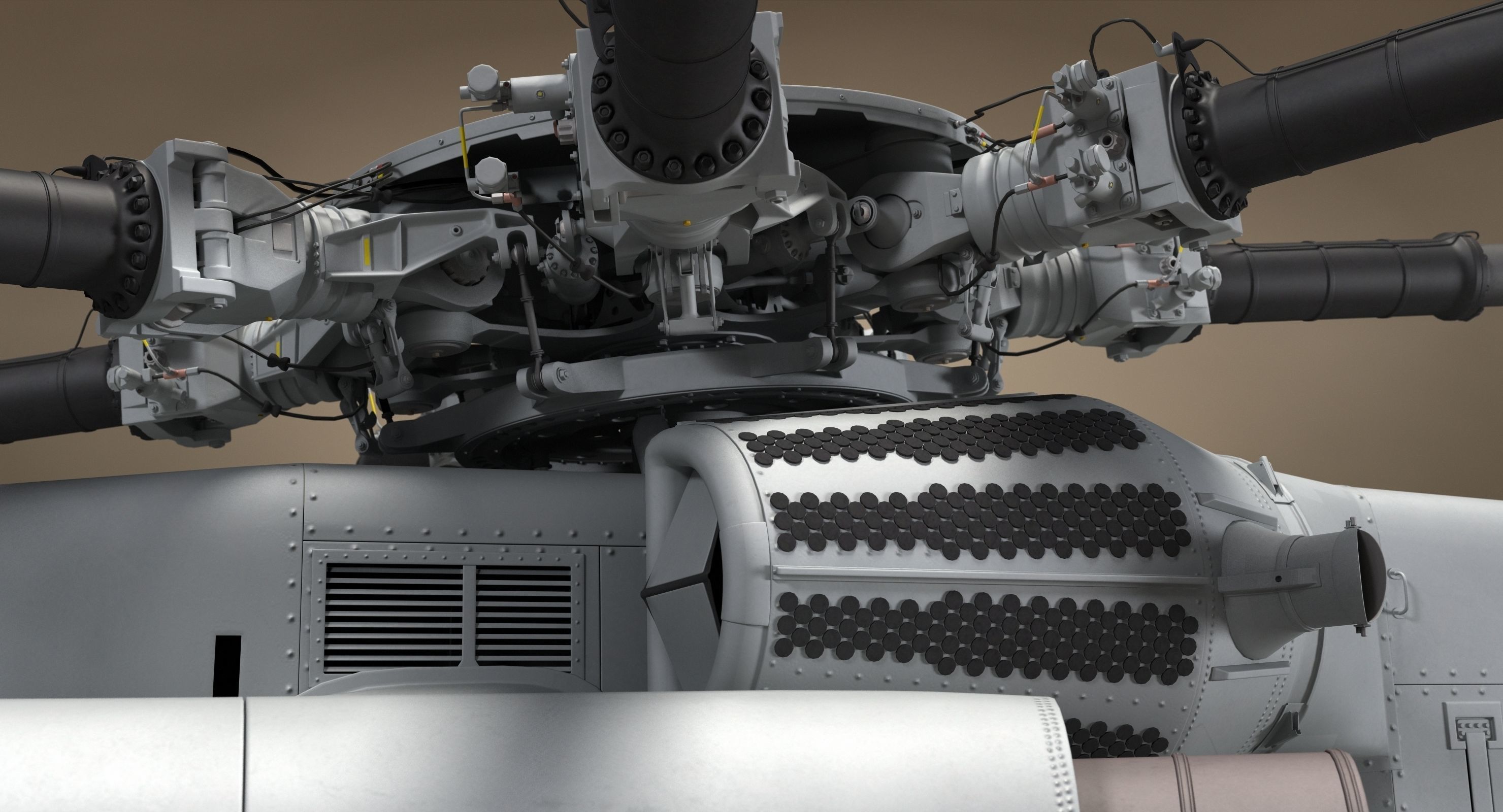 CH-53 Super Stallion Military Helicopter 3D model_26