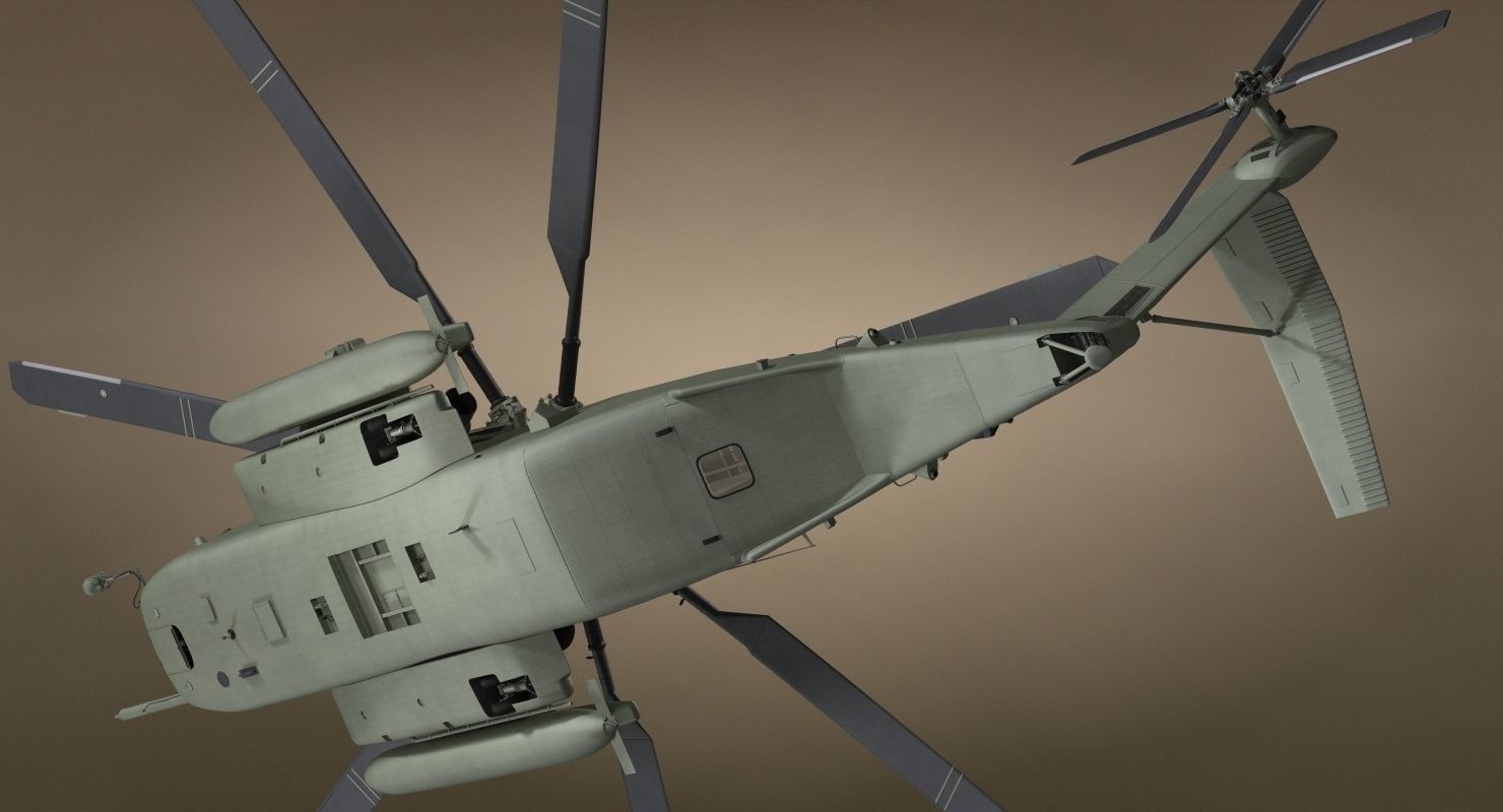 CH-53 Super Stallion Military Helicopter 3D model_40