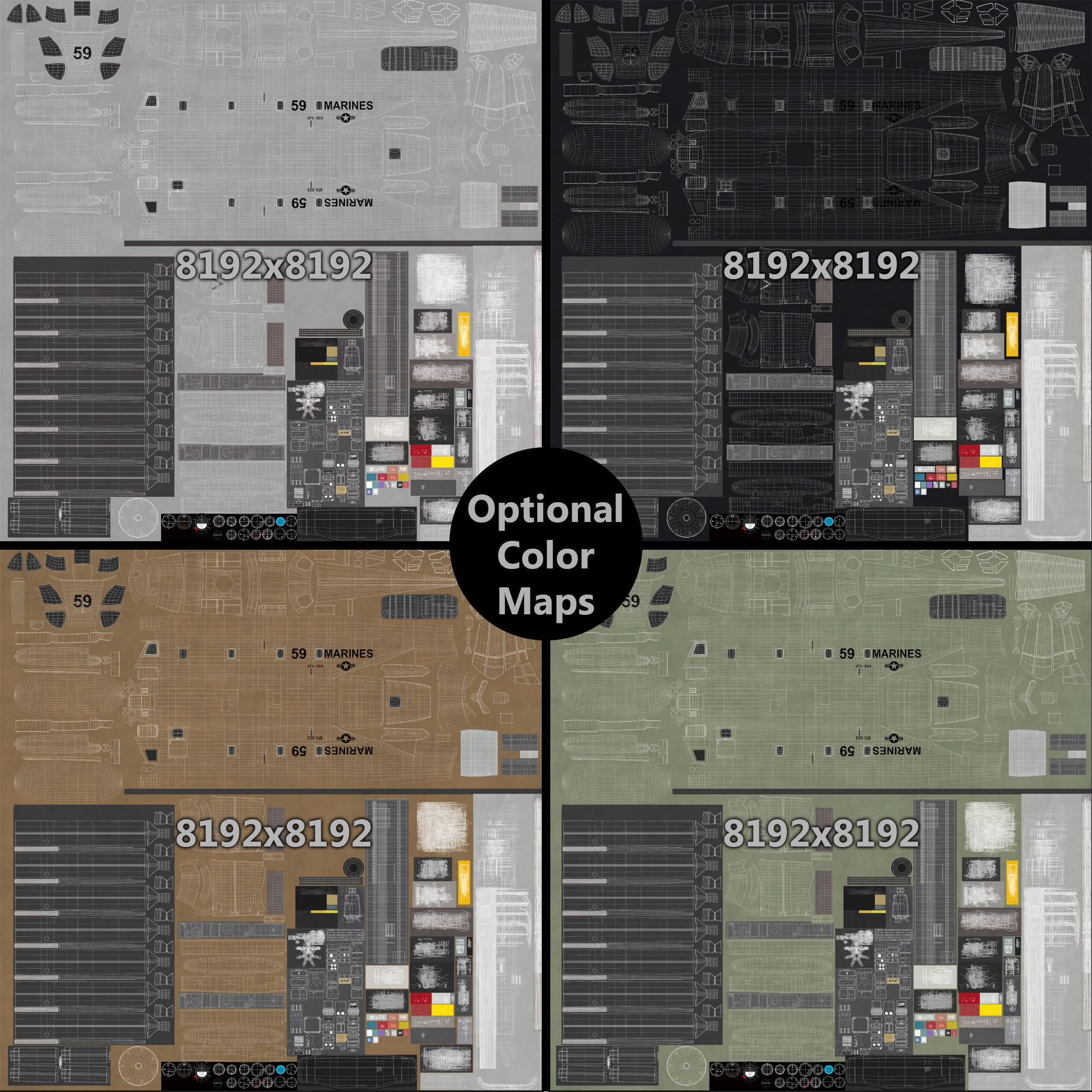 CH-53 Super Stallion Military Helicopter 3D model_50
