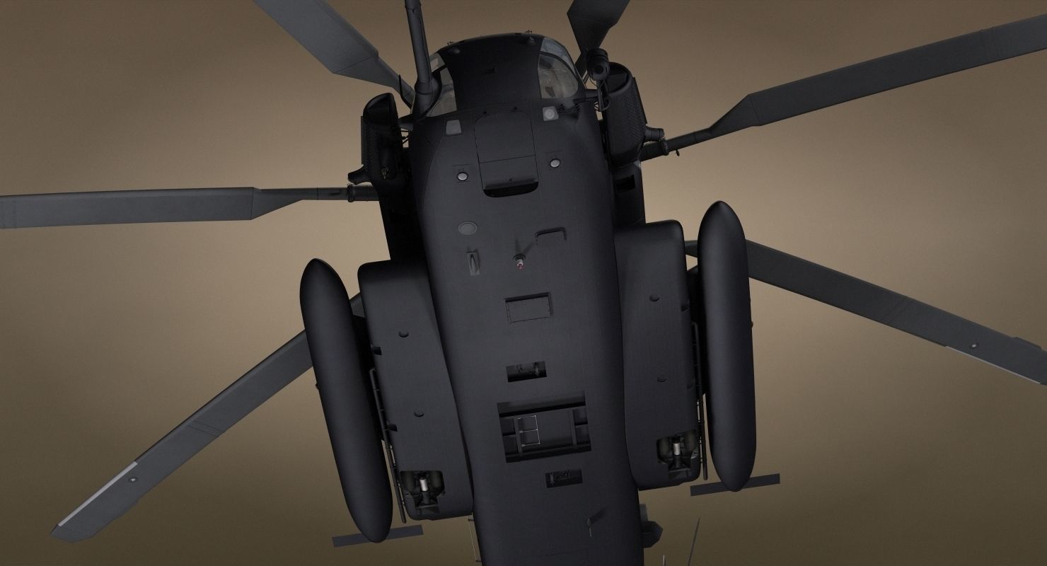 CH-53 Super Stallion Military Helicopter 3D model_43