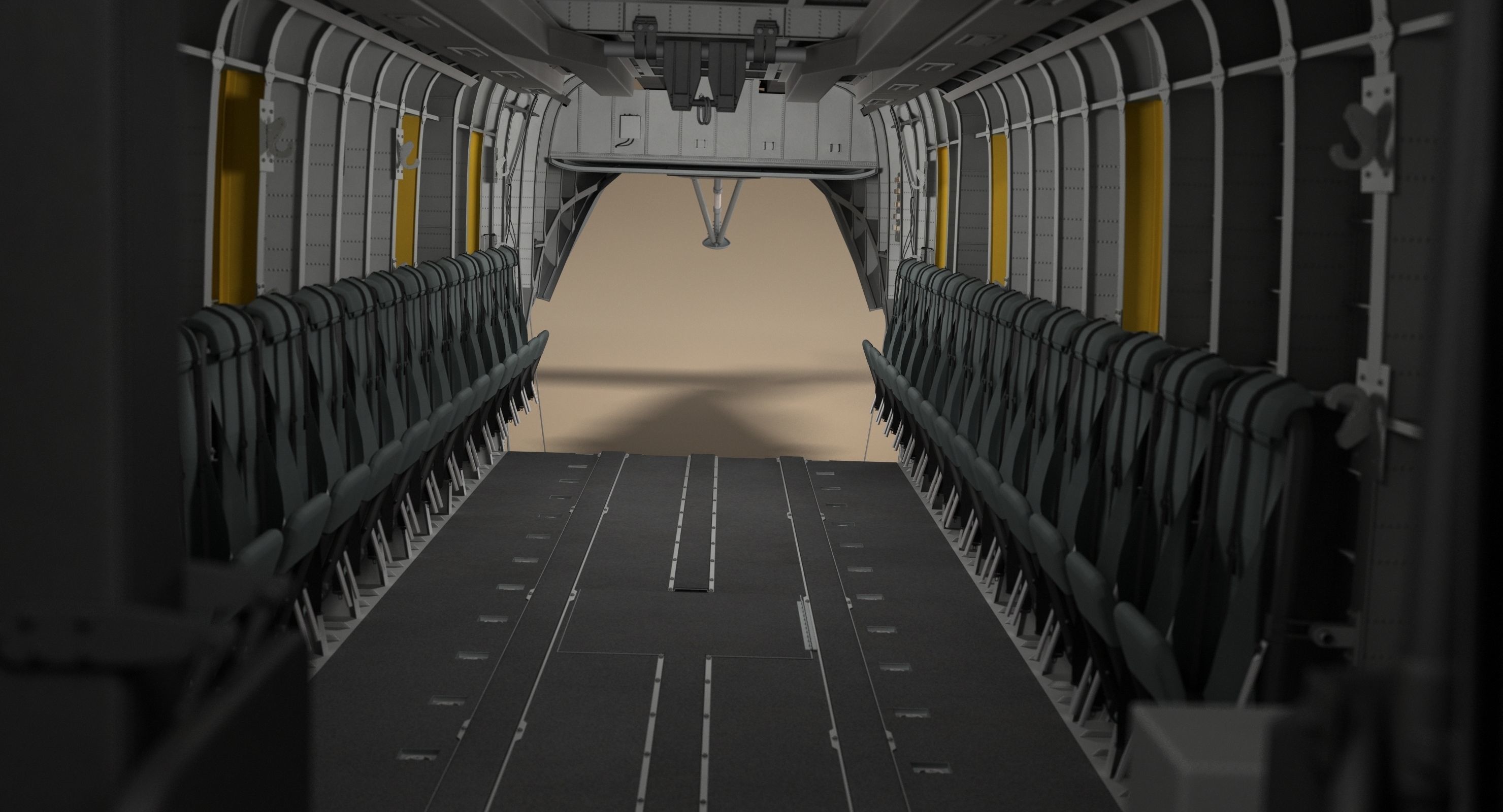 CH-53 Super Stallion Military Helicopter 3D model_34