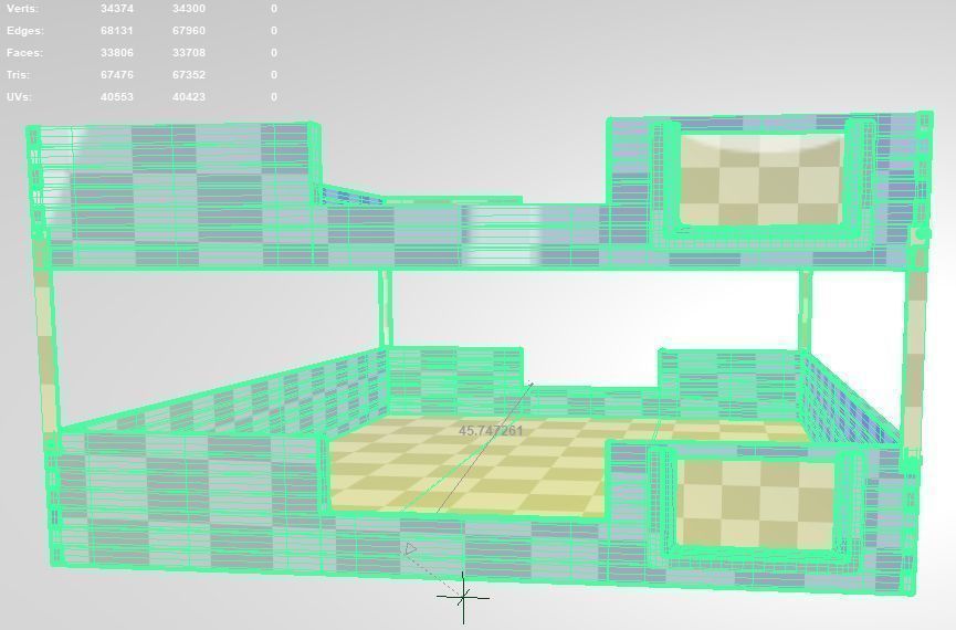 In-out Trays Old Fashioned 3D model_5