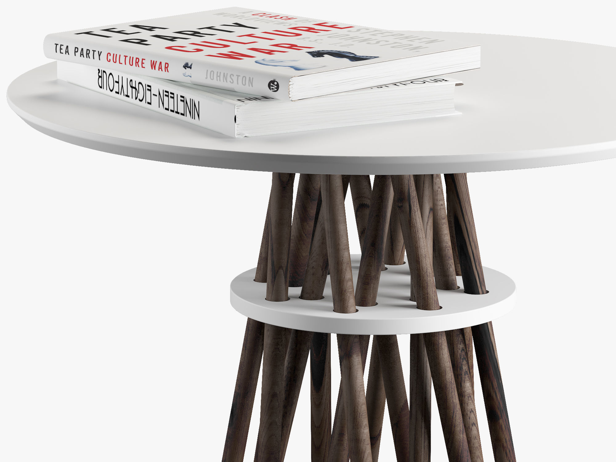 Side tables x 5 3D model_4