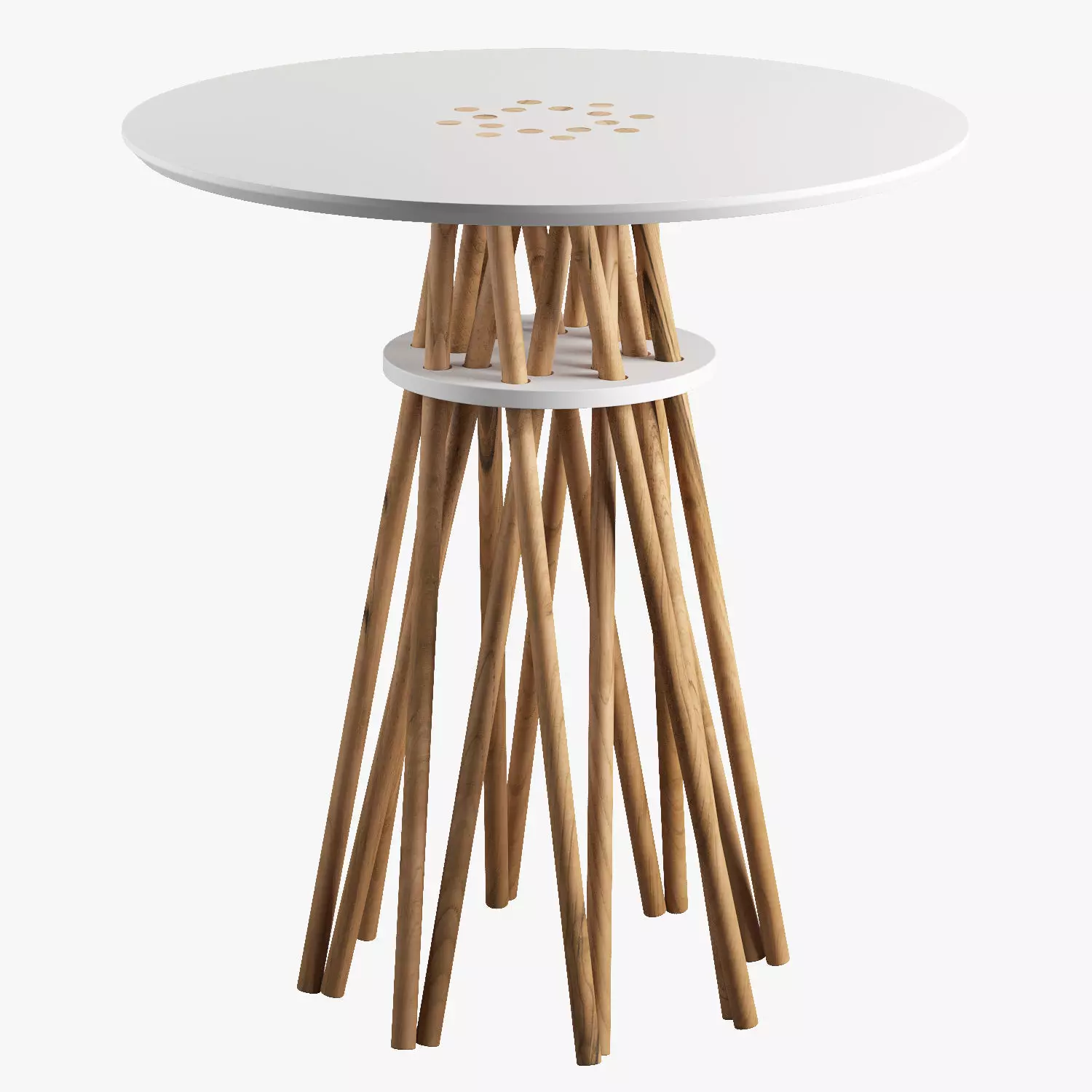 Side tables x 5 3D model_0