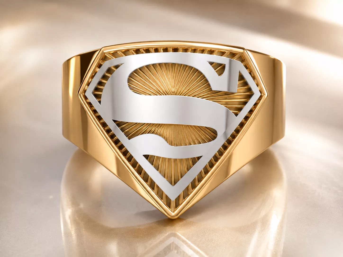 Superman Ring 3d model 3D print model
