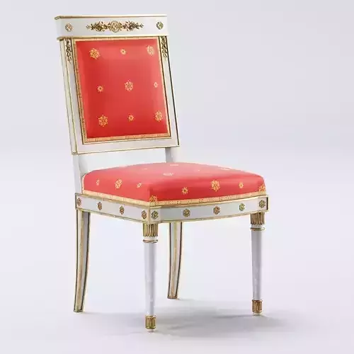 Antique Empire chair XIX 3D model