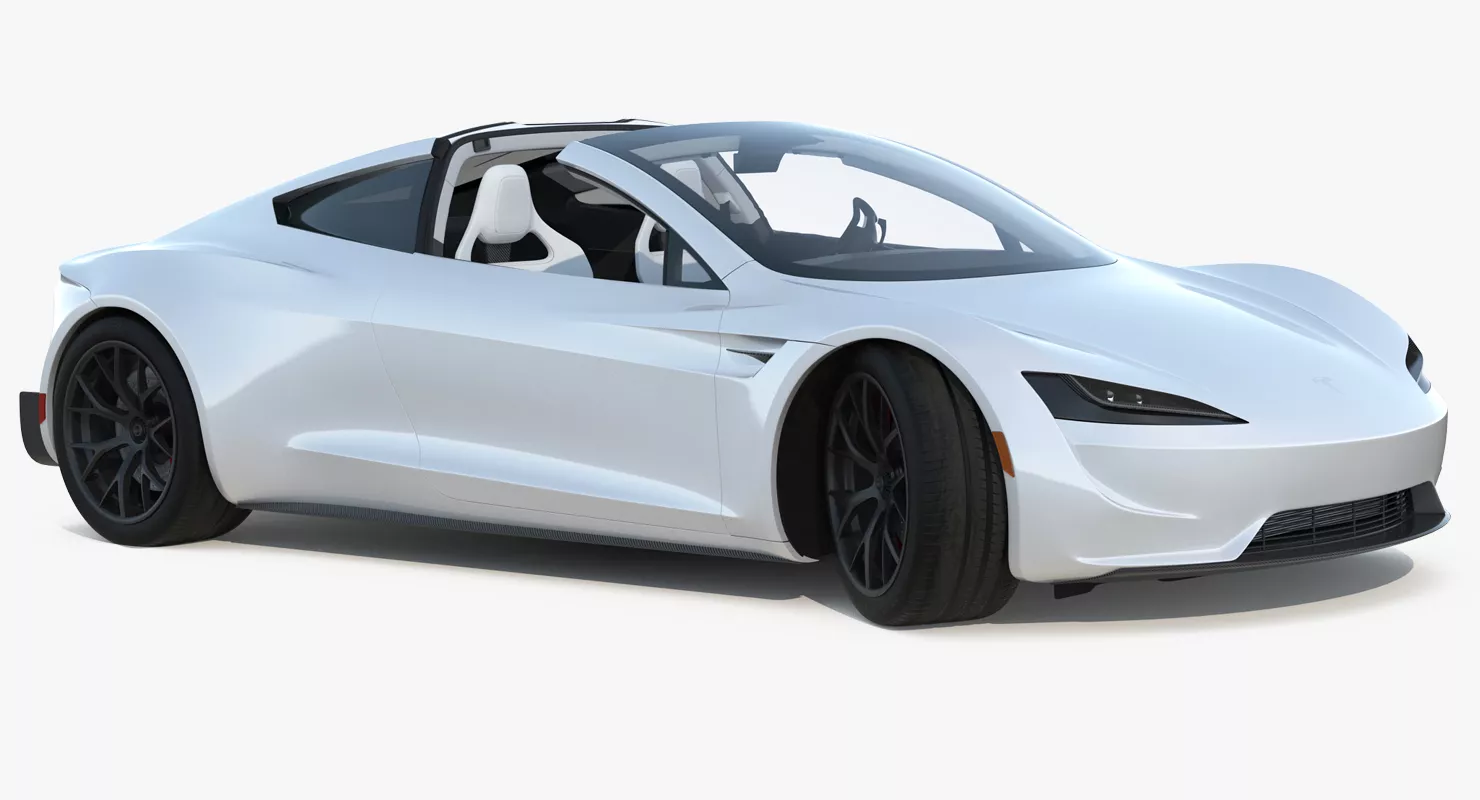 Tesla Roadster 2017 Rigged 3D model