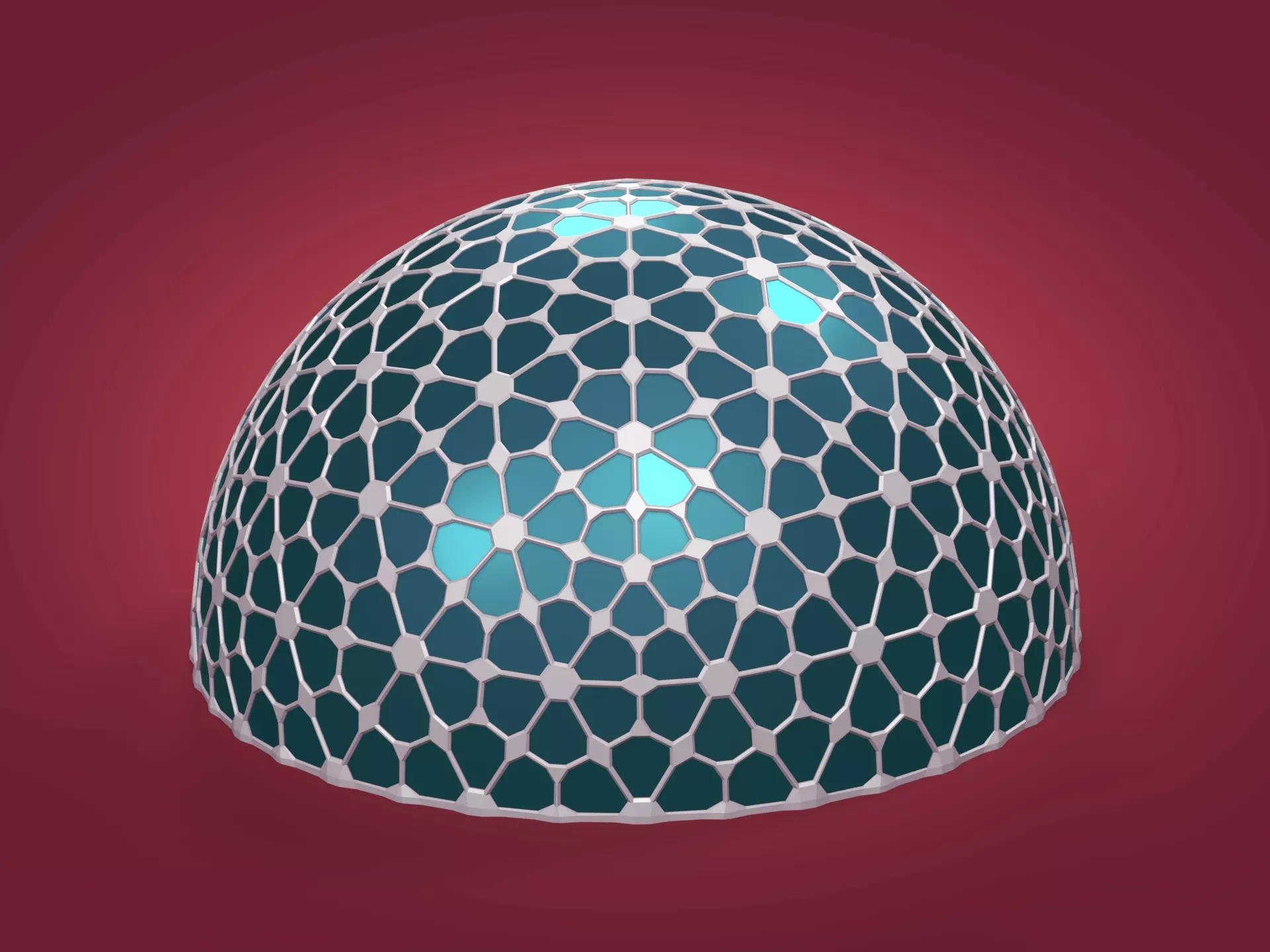 Architectural Structures Low-poly 3D model