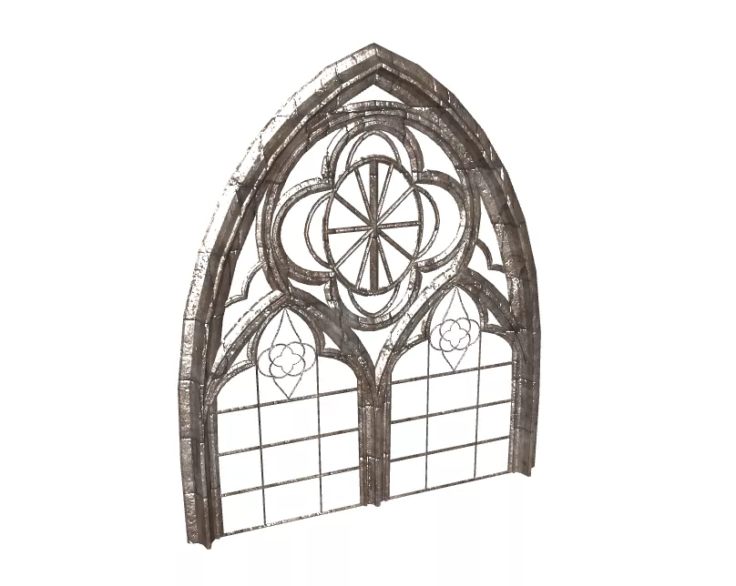 Gothic Window Free low-poly 3D model
