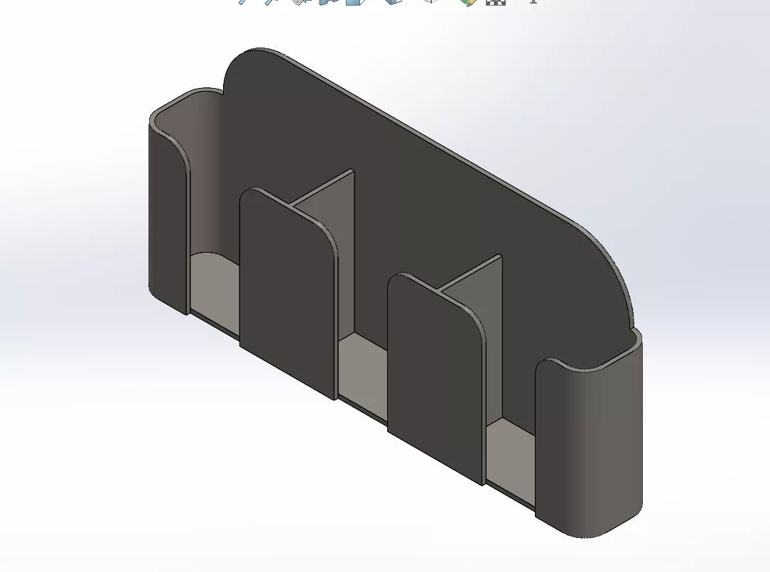 Wall support for remote control 3D print model