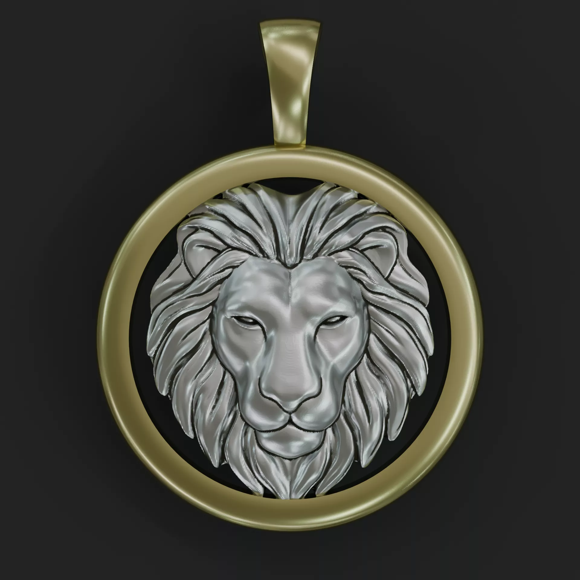 Zodiac Horoscope Lion Pendant 3D print model