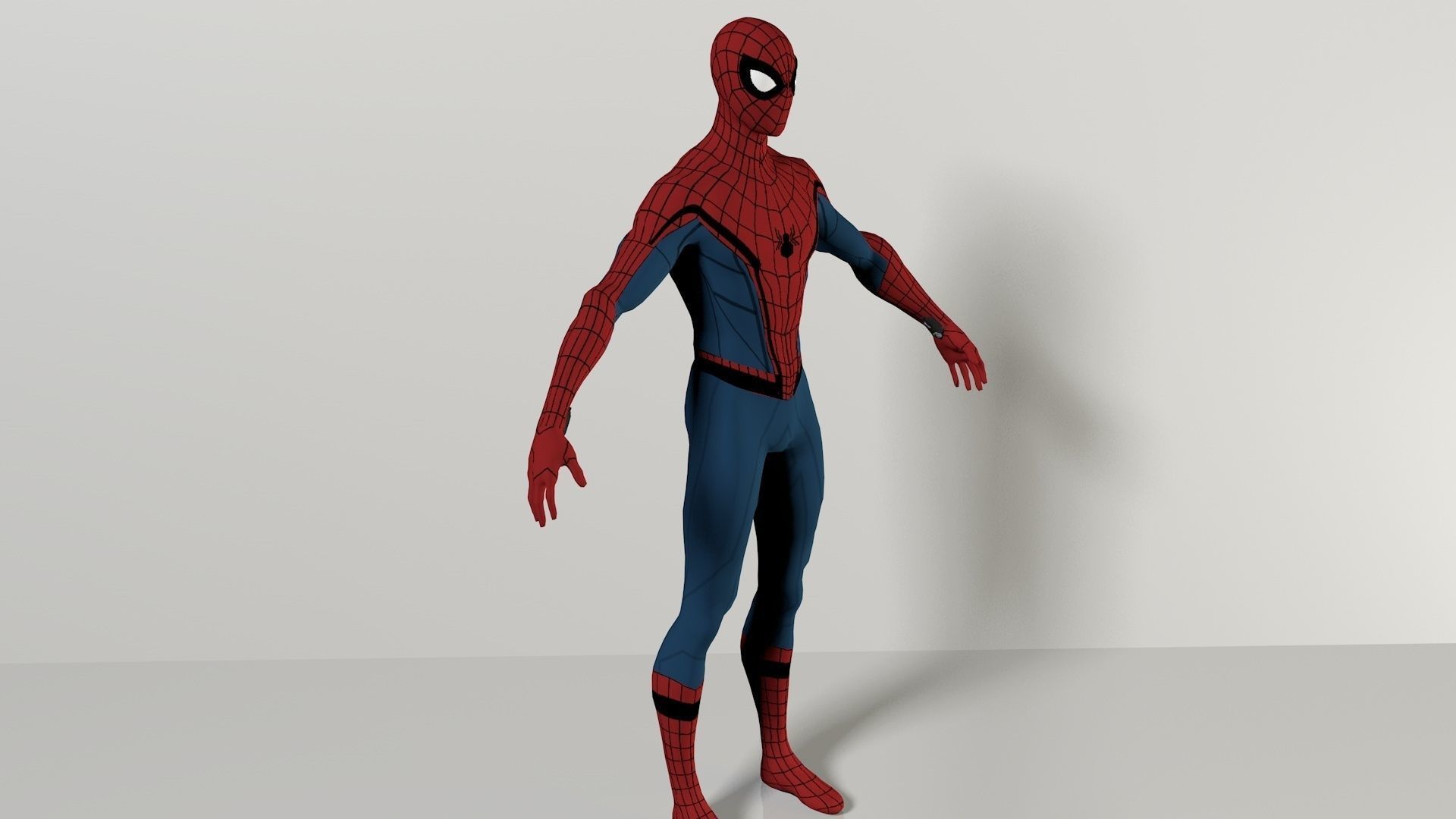 Spiderman Homecoming 3D Model Low-poly 3D model_10