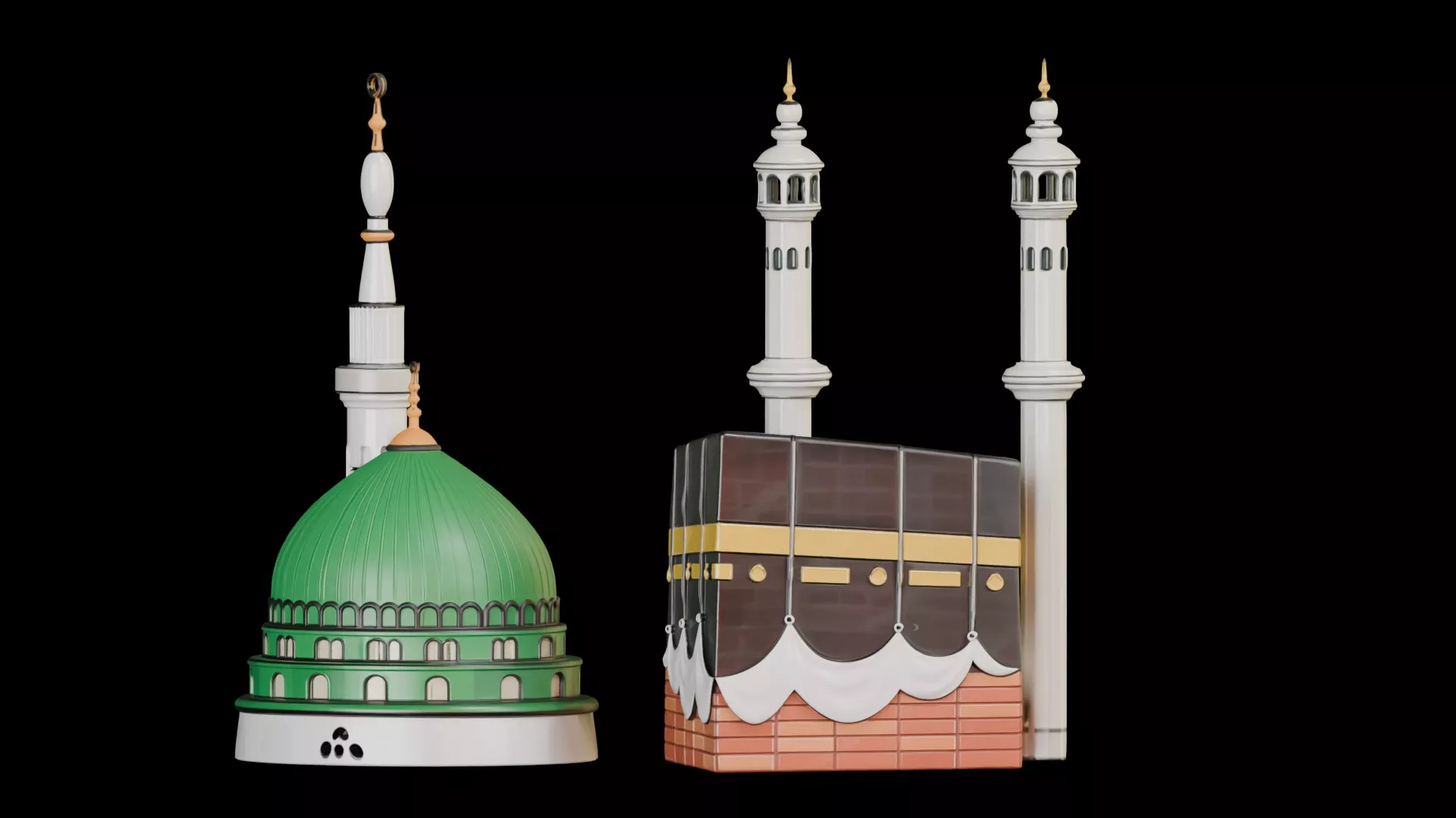 Masjid an-Nabawi-Islamic-Hajj-Eid ul Adha-Ramadan-Rabi ul Awal 3D model