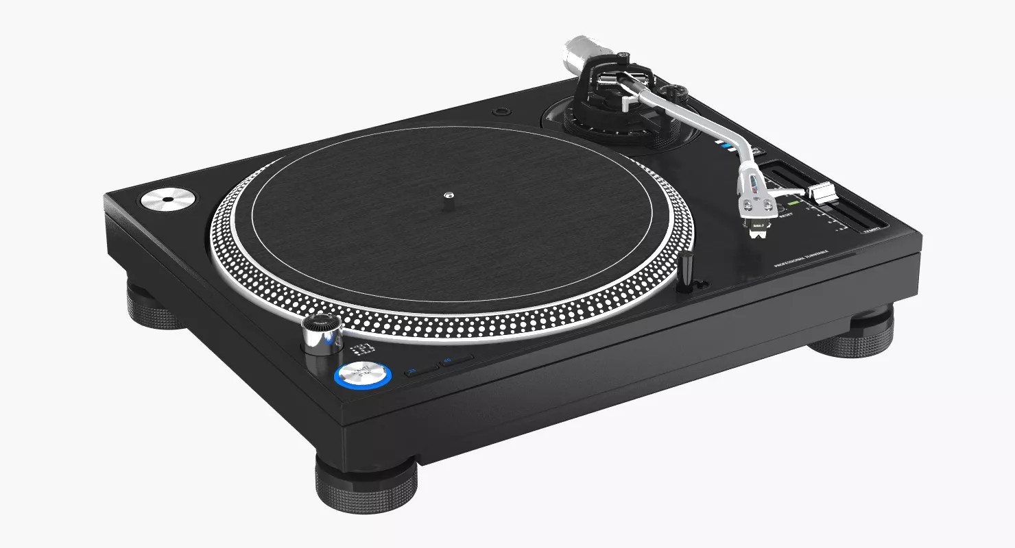 Professional DJ Turntable 3D model