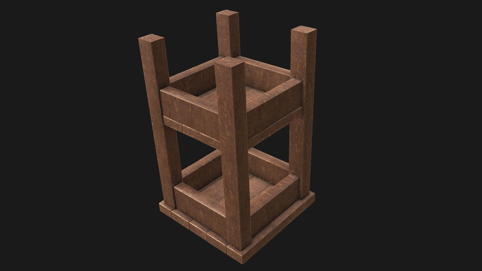 End Table 01 PBR Low-poly 3D model_1