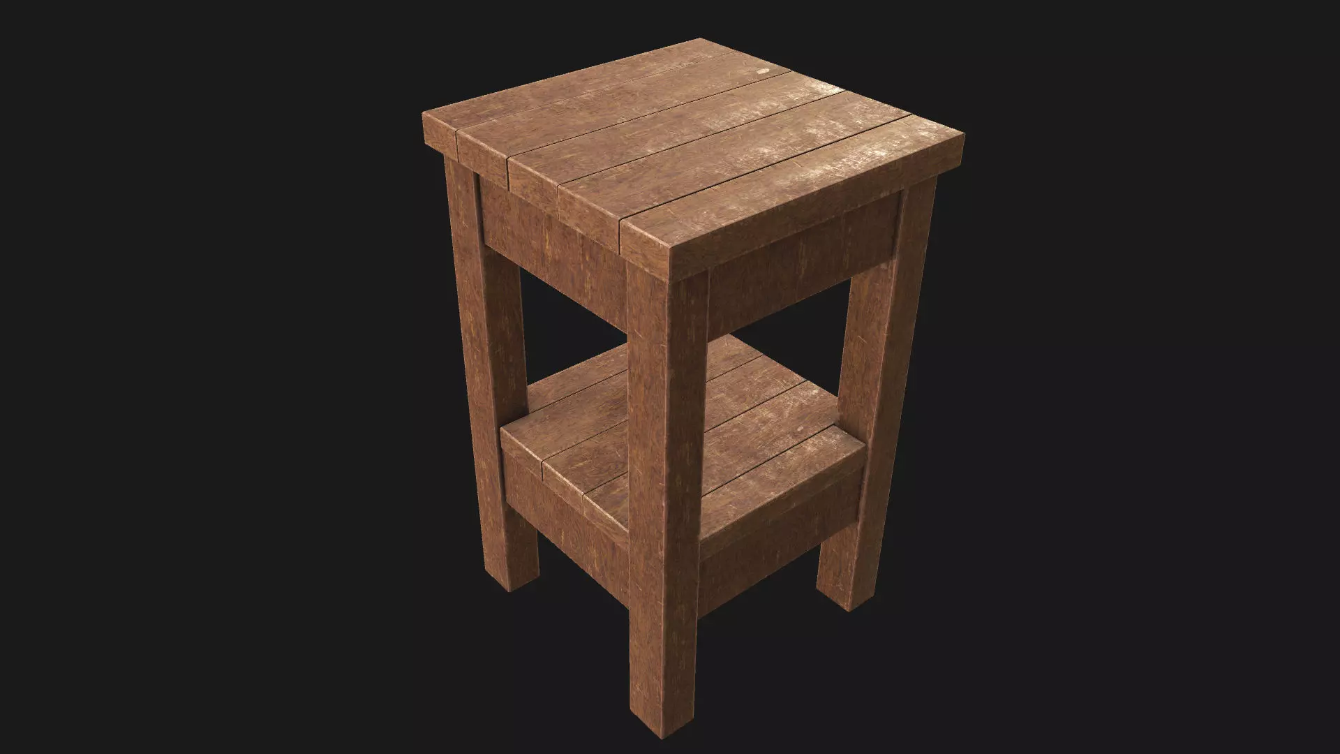 End Table 01 PBR Low-poly 3D model_0