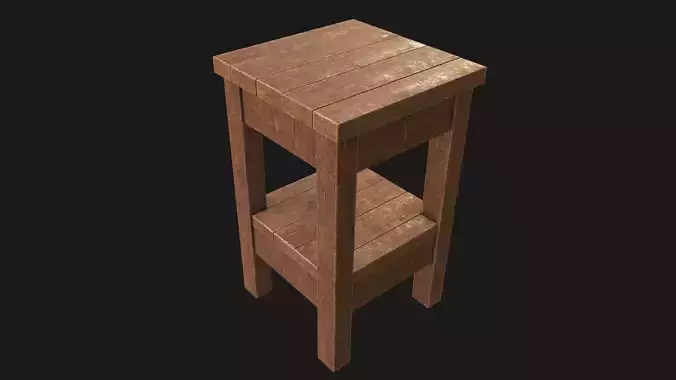 End Table 01 PBR  Low-poly 3D model