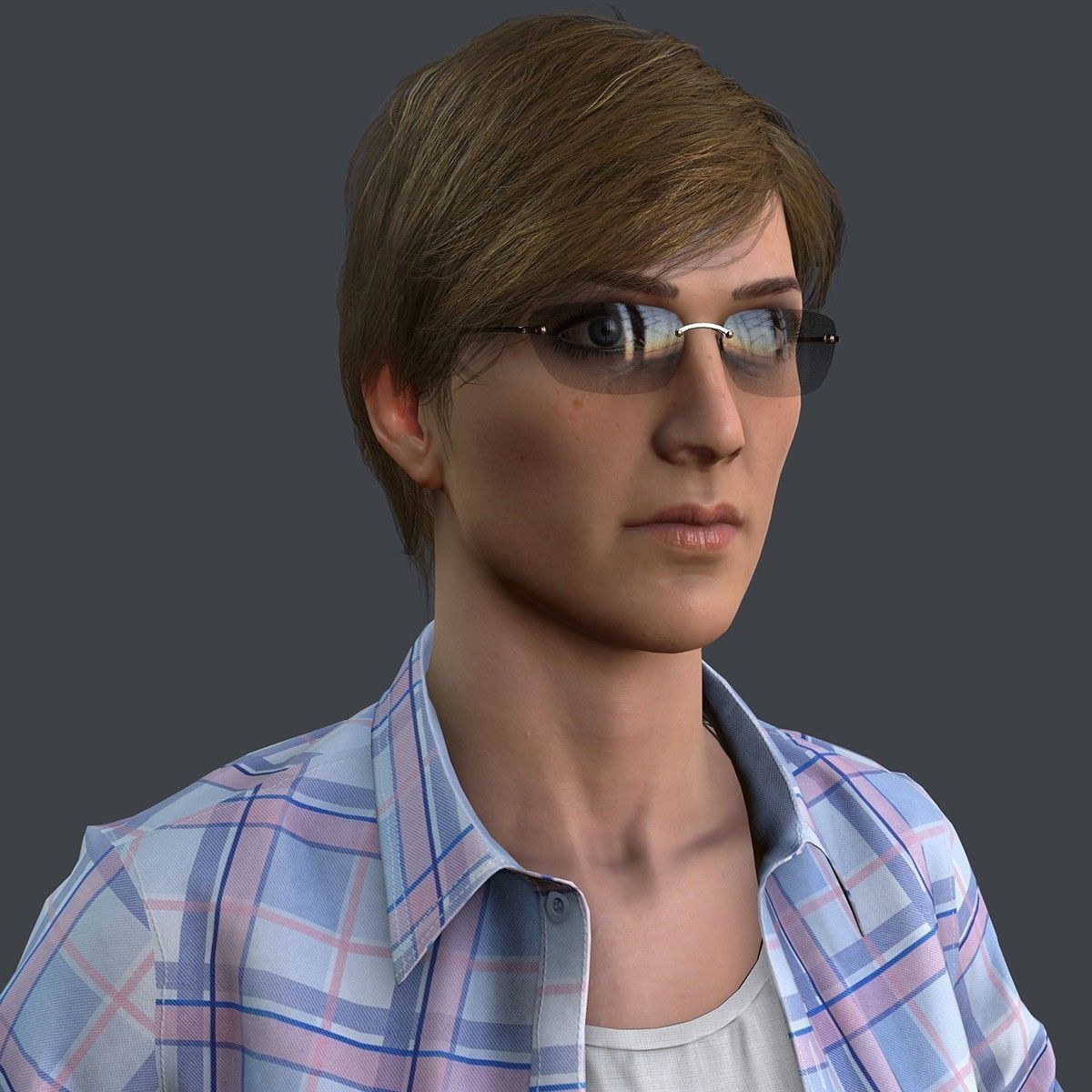 Female 1 - clothing 2 - Full Pack Low-poly 3D model_29