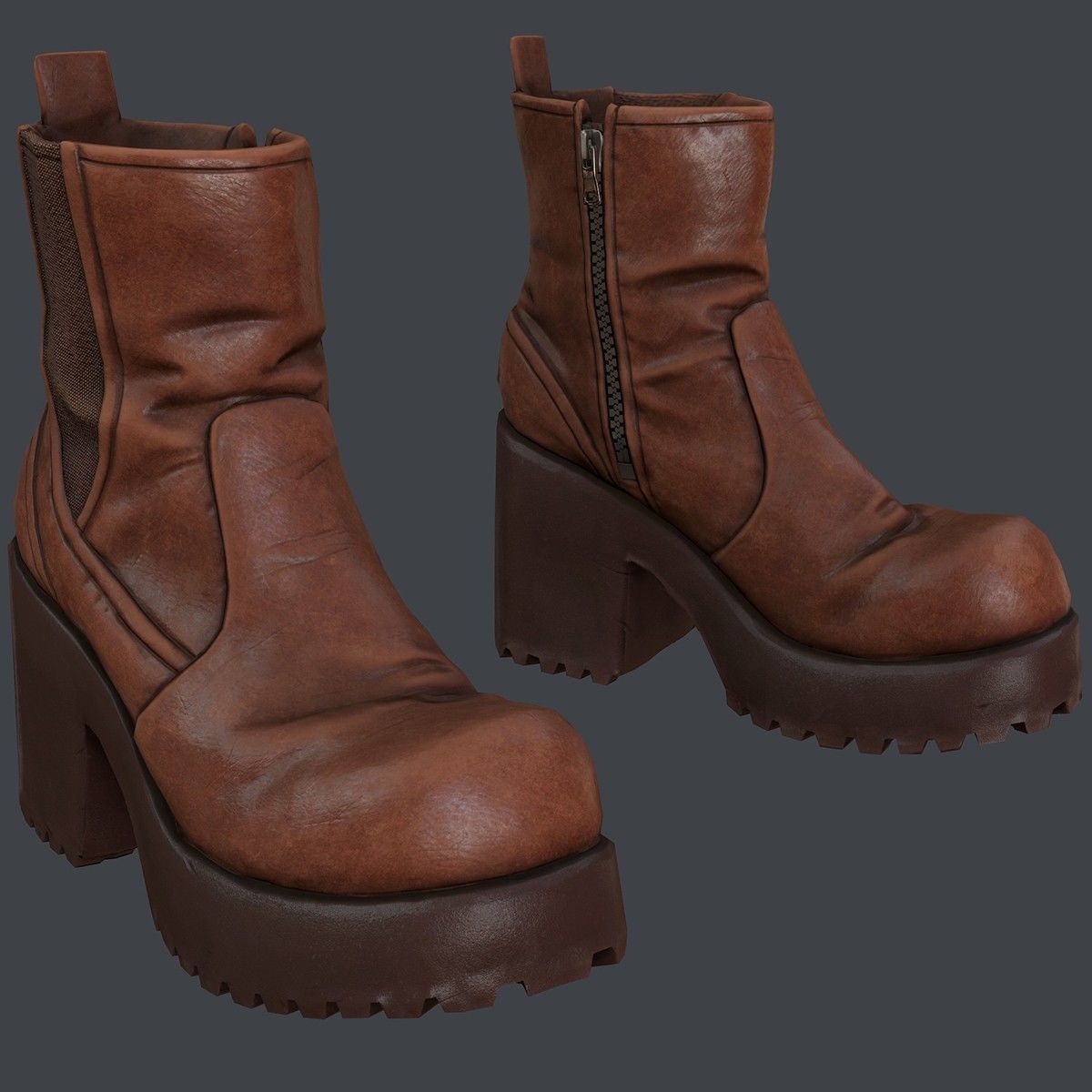 Female 1 - clothing 2 - Full Pack Low-poly 3D model_41