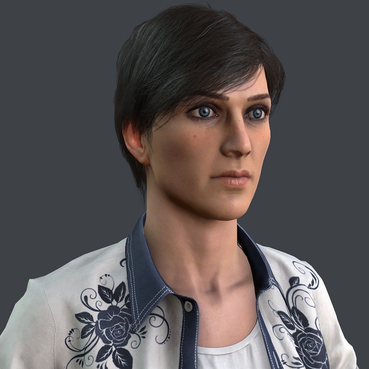 Female 1 - clothing 2 - Full Pack Low-poly 3D model_28