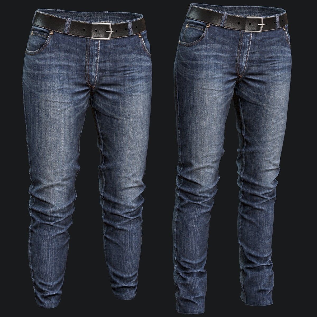 Female 1 - clothing 2 - Full Pack Low-poly 3D model_36