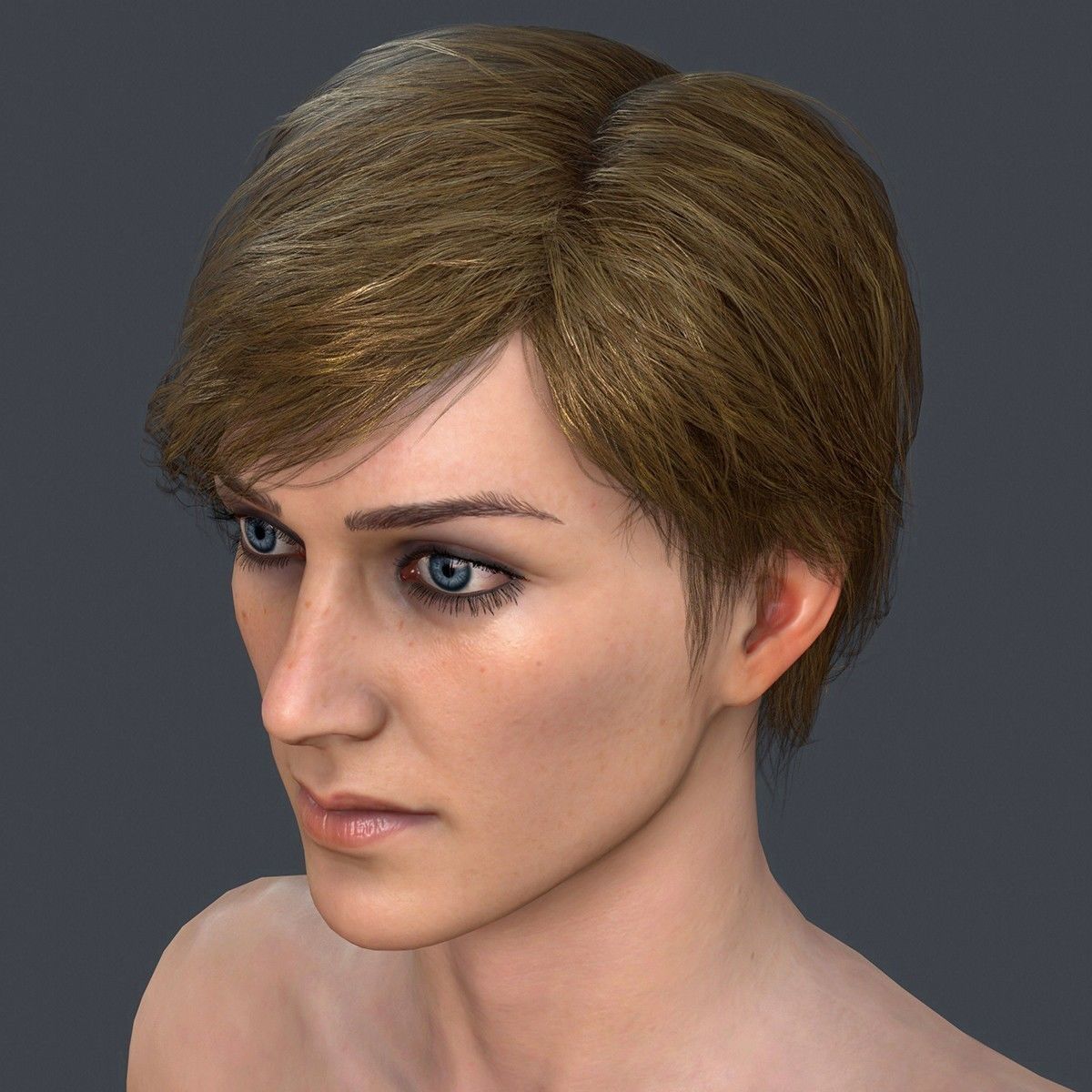 Female 1 - clothing 2 - Full Pack Low-poly 3D model_15