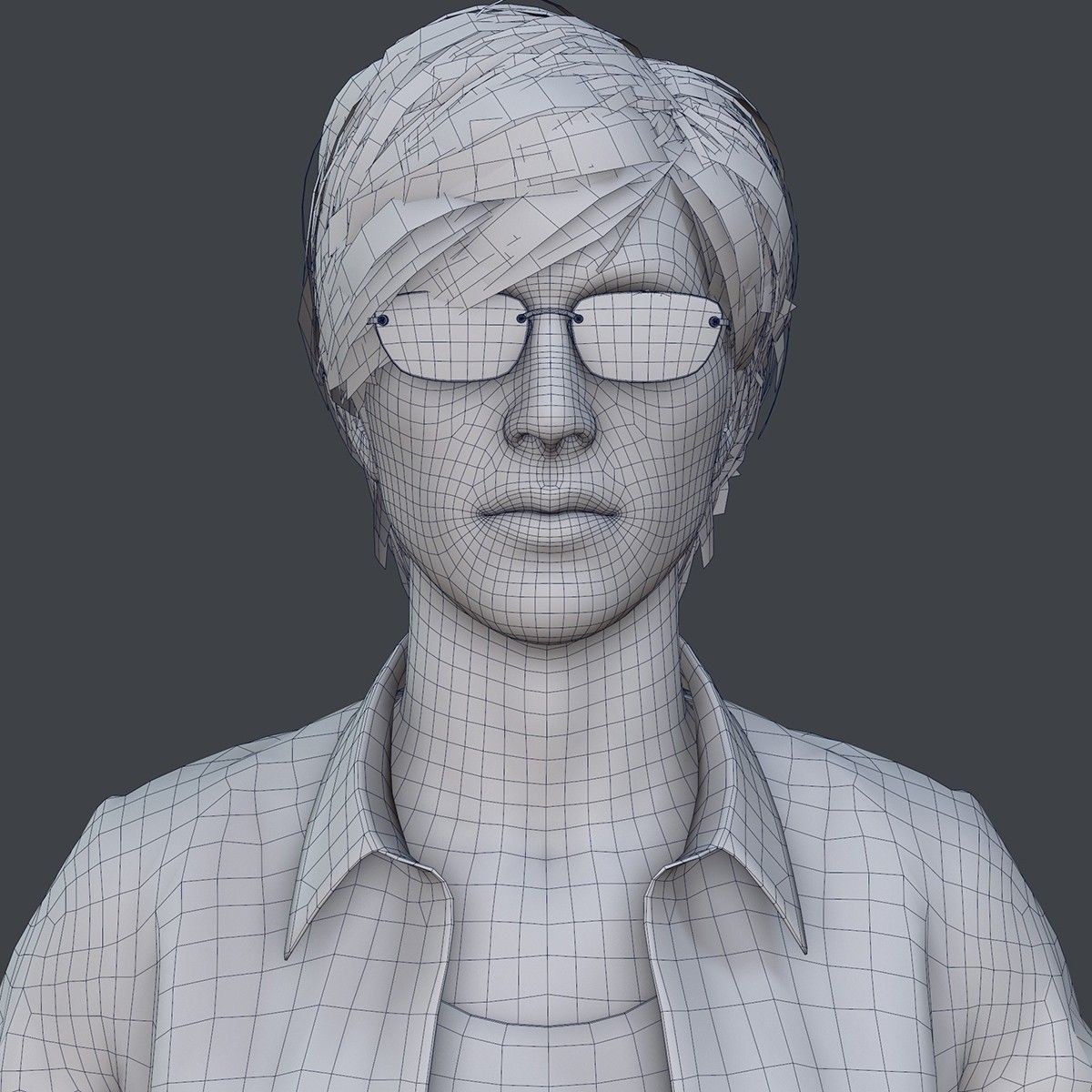 Female 1 - clothing 2 - Full Pack Low-poly 3D model_27