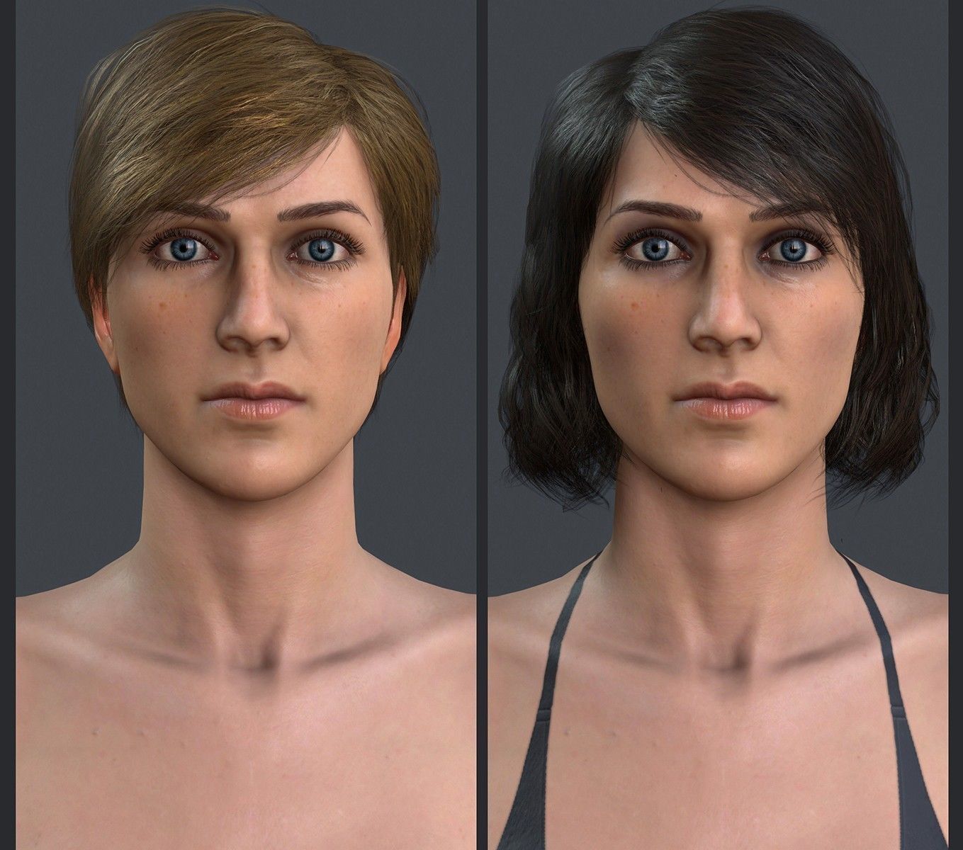 Female 1 - clothing 2 - Full Pack Low-poly 3D model_14