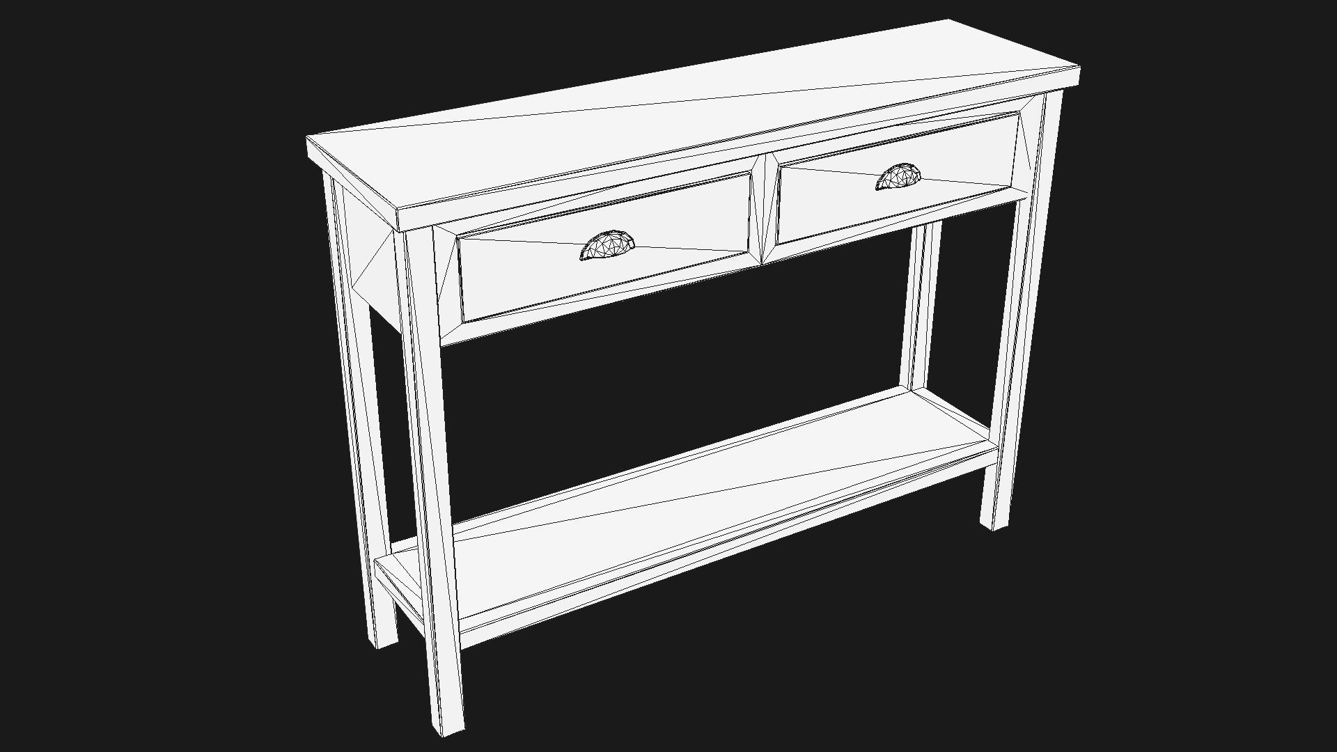 End Table 02 PBR Low-poly 3D model_3