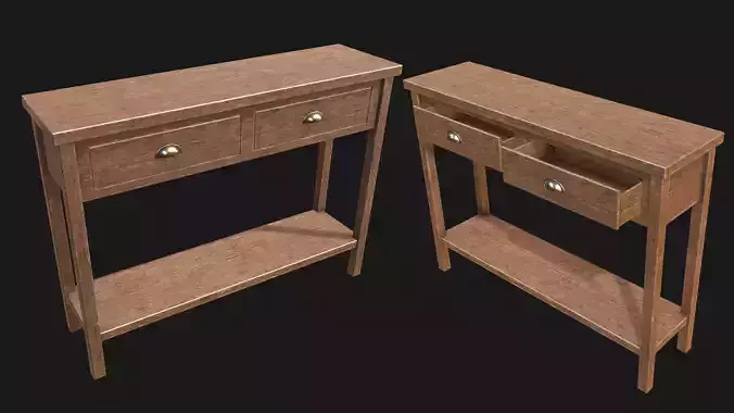 End Table 02 PBR Low-poly 3D model