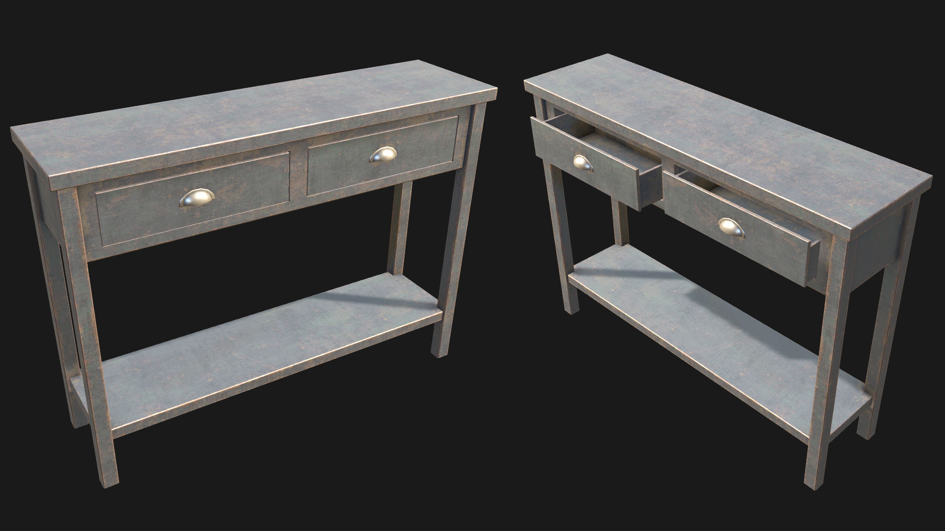 End Table 02 PBR Low-poly 3D model_2
