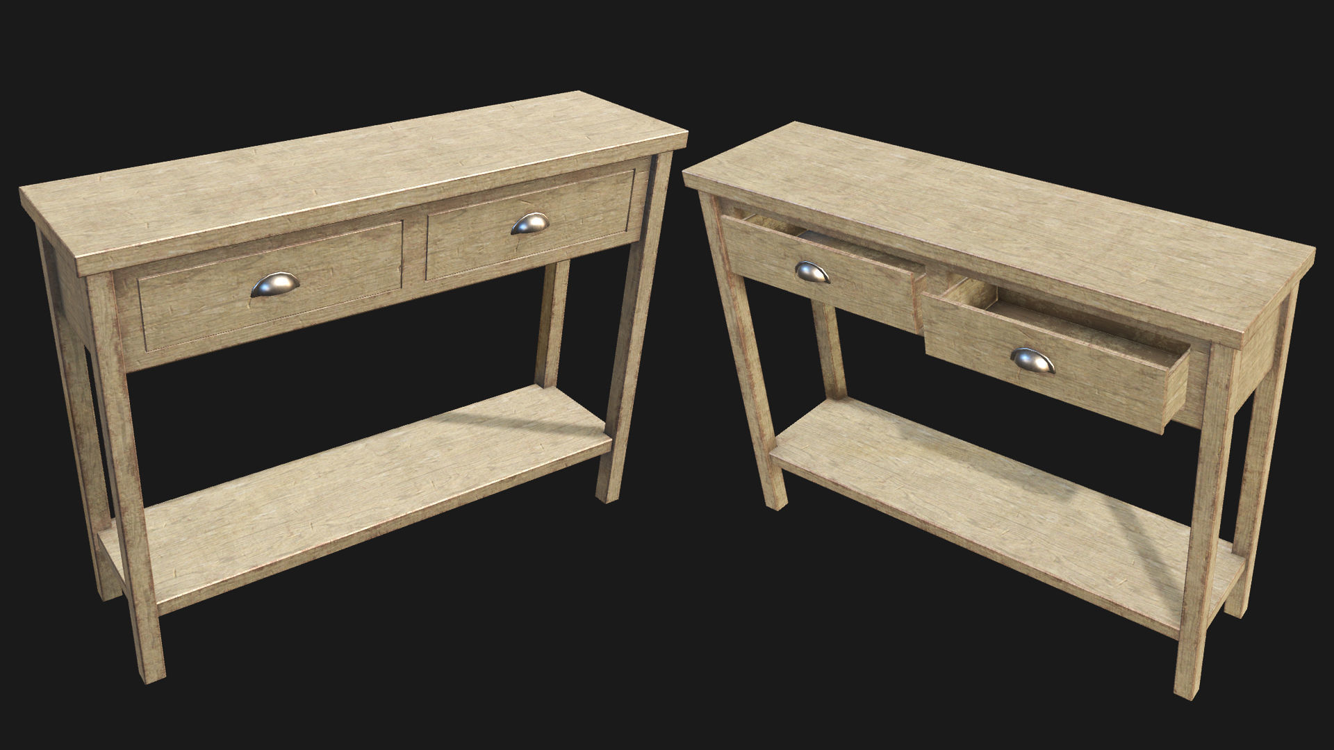 End Table 02 PBR Low-poly 3D model_1