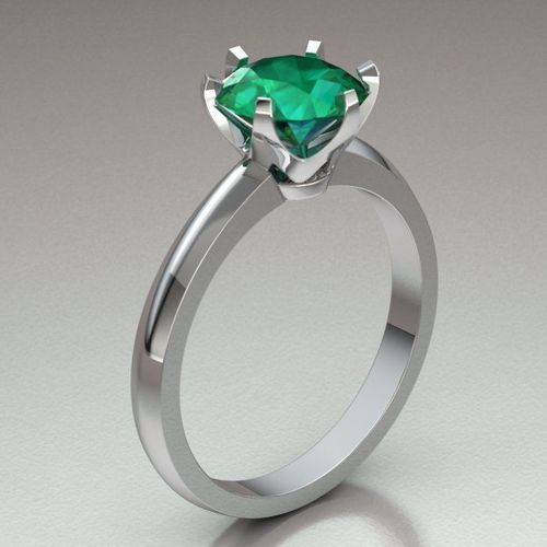 solitary ring women 3D print model