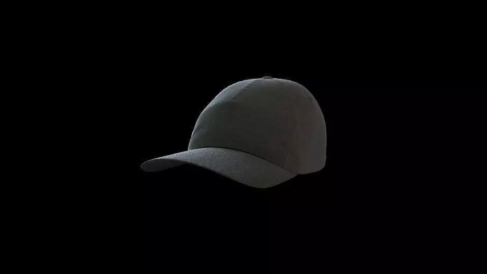 Baseball Cap Low-poly 3D model_0