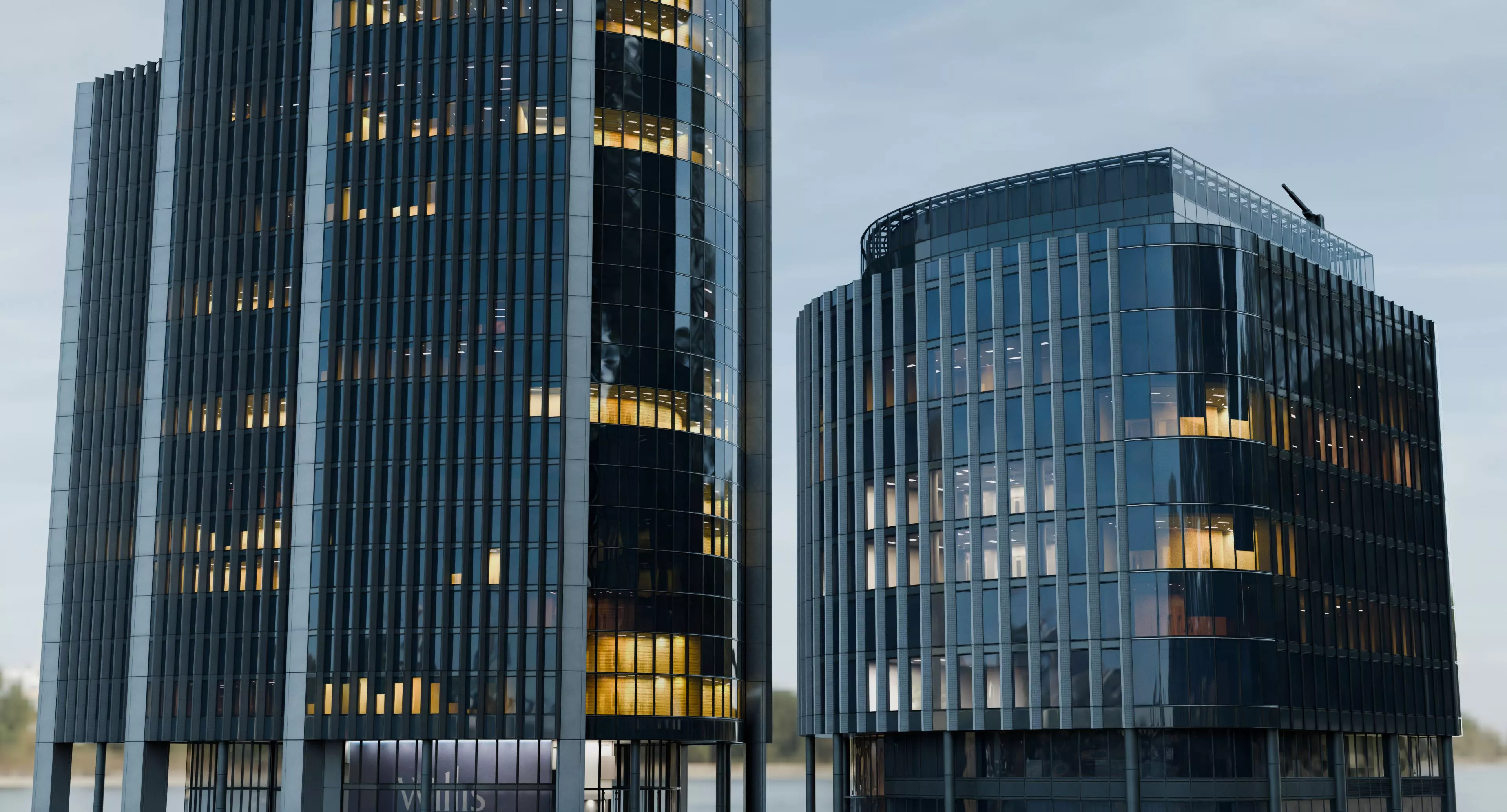 London Buildings 10 Fenchurch Ave Street Low-poly 3D model