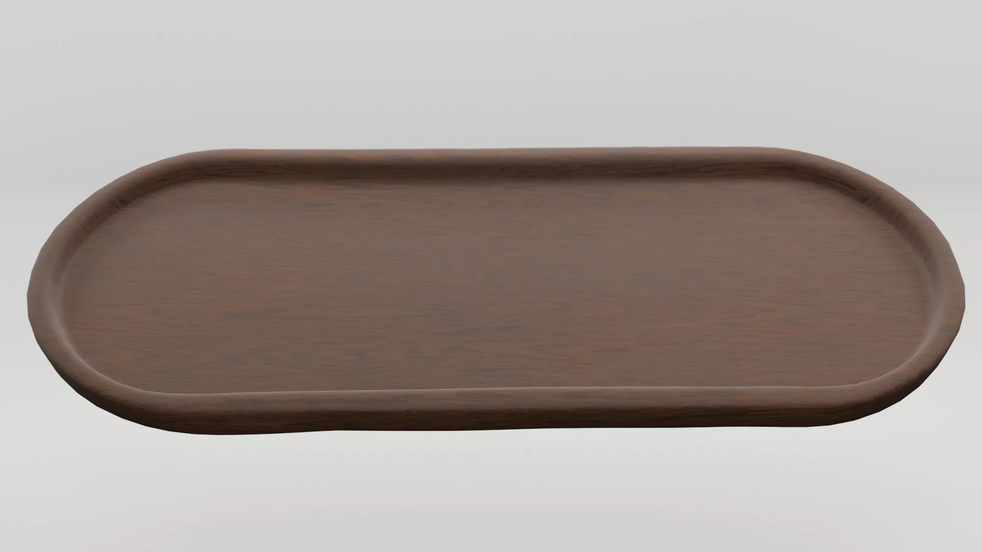 Empty canteen tray Low-poly 3D model