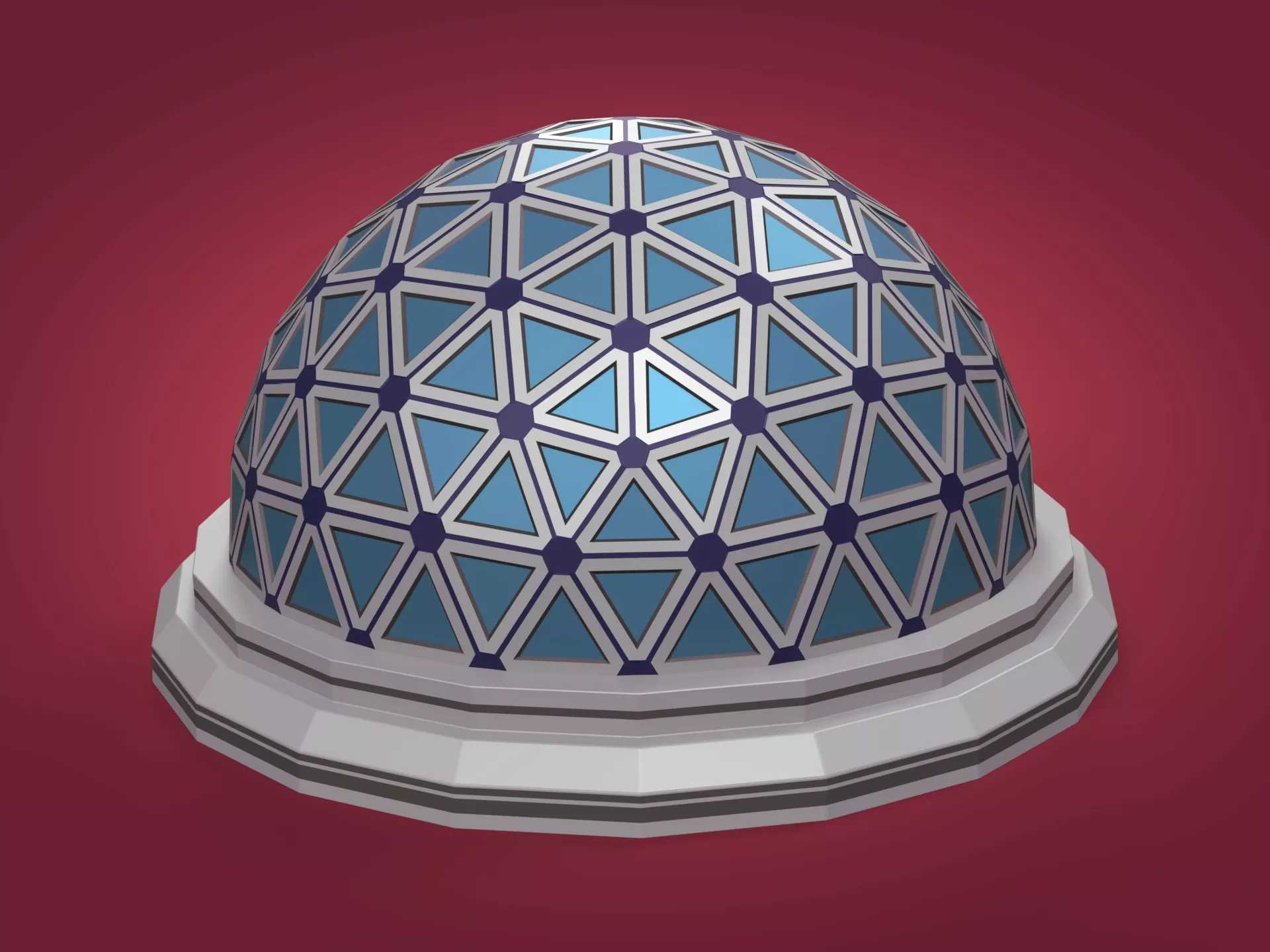 Buildings - Structures Low-poly 3D model