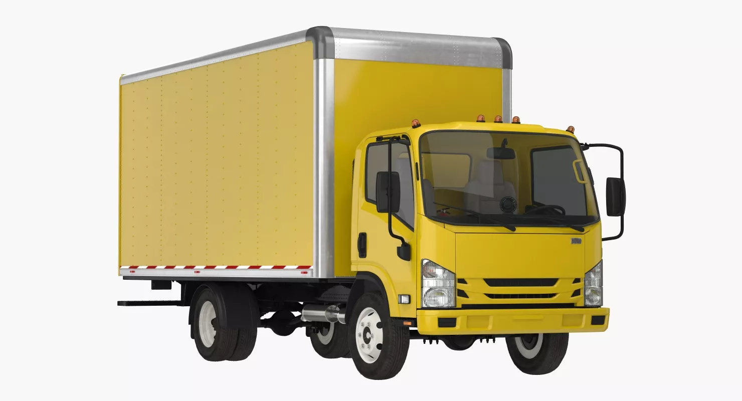 Box Truck Generic Simple Interior 3D model