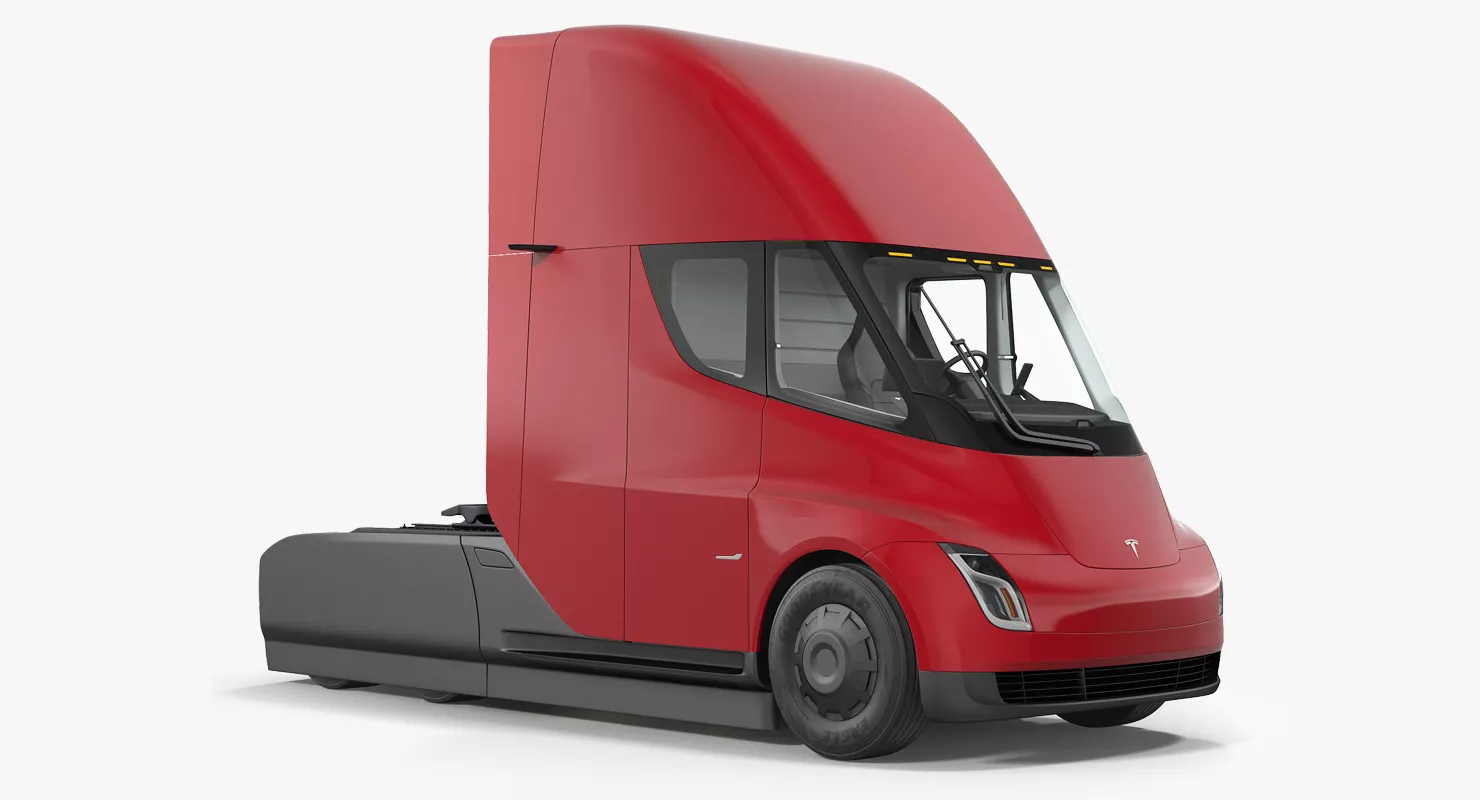 Tesla Semi Truck Simple Interior 3D model
