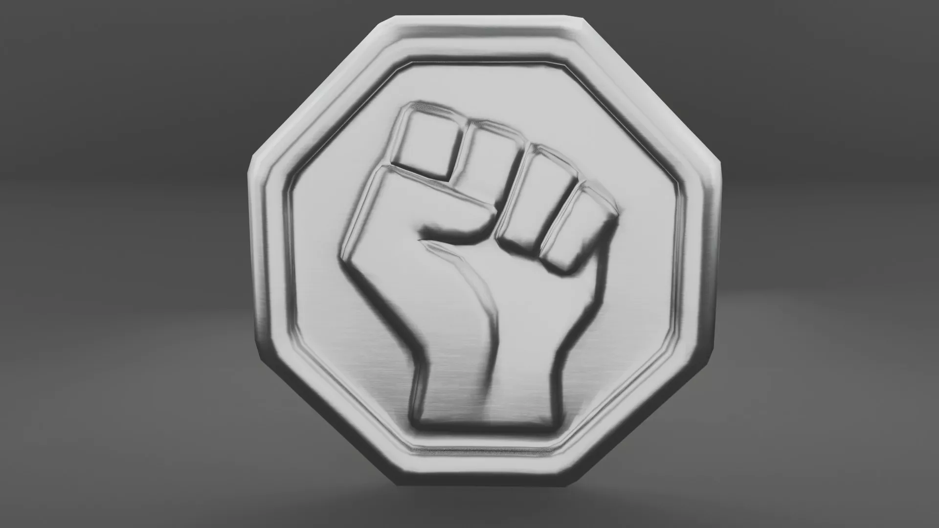 Game Coin Icon Symbol Low-poly 3D model