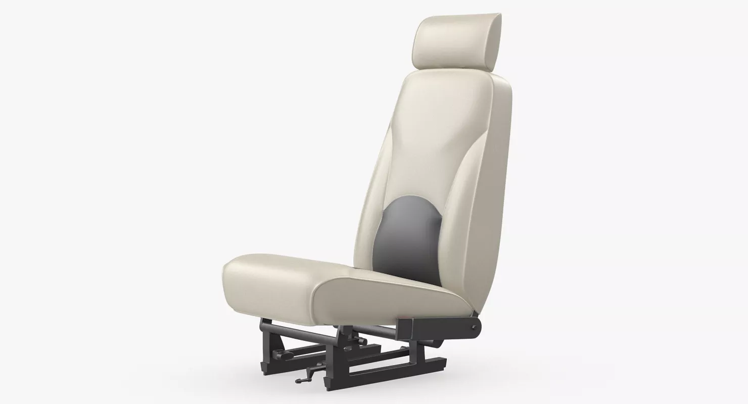 Light Airplane Pilot Seat 3D model