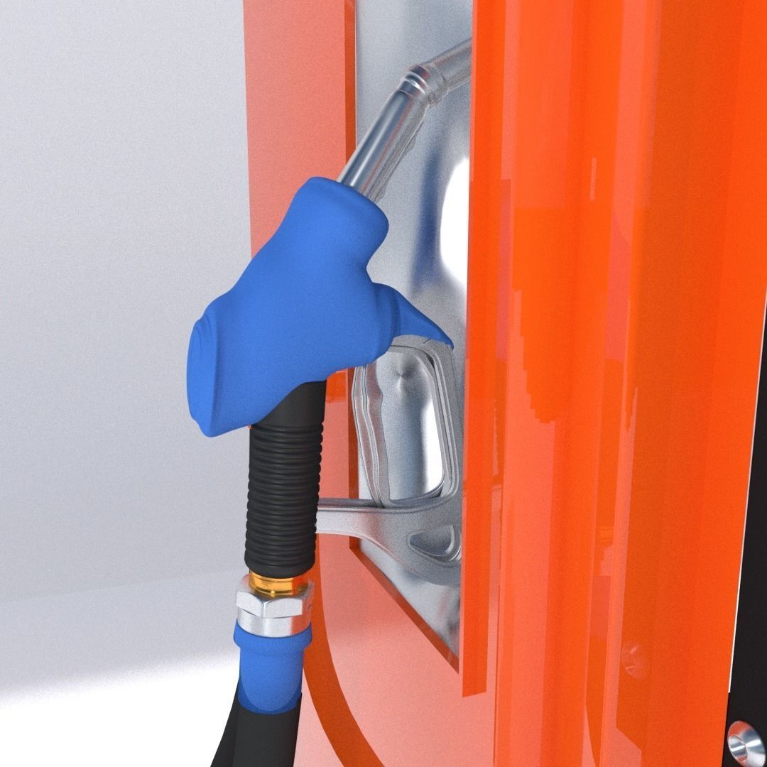 Fuel Bowser and Pump 3D model_1