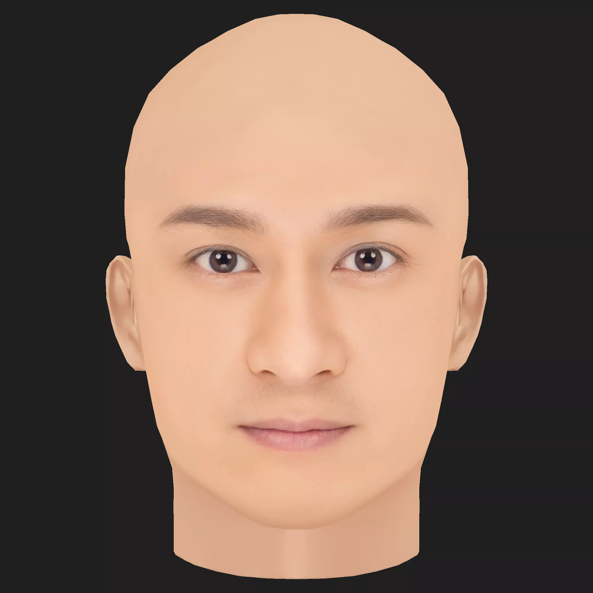 Low Poly Benny Chan - Chen Hao Min Head Low-poly 3D model